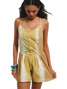 Anthropologie Celandine High Tide Romper Size Medium
